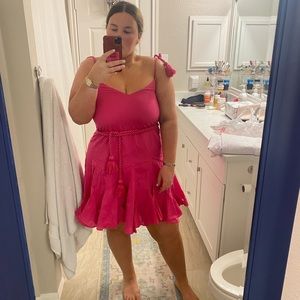 Rhode hot pink Casey dress